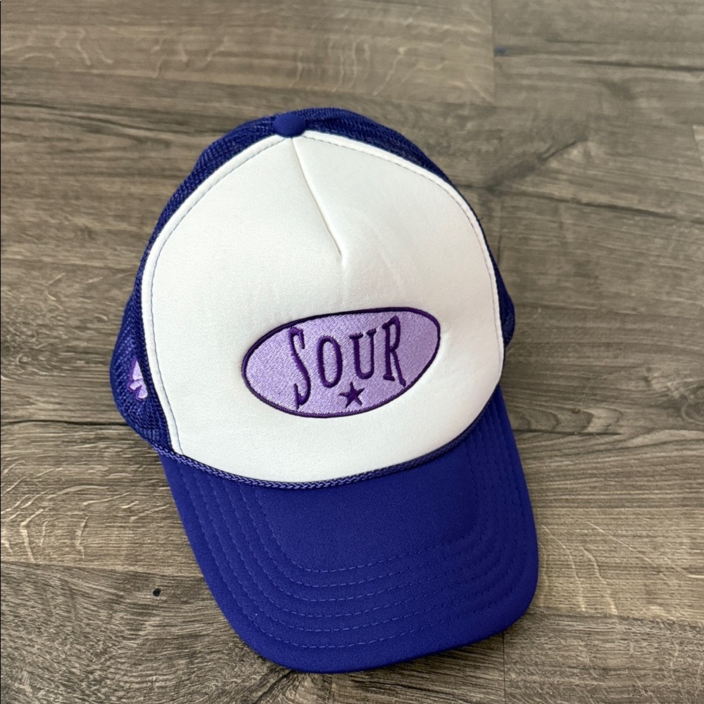 OLIVIA RODRIGO “Sour” Purple and White Trucker Hat